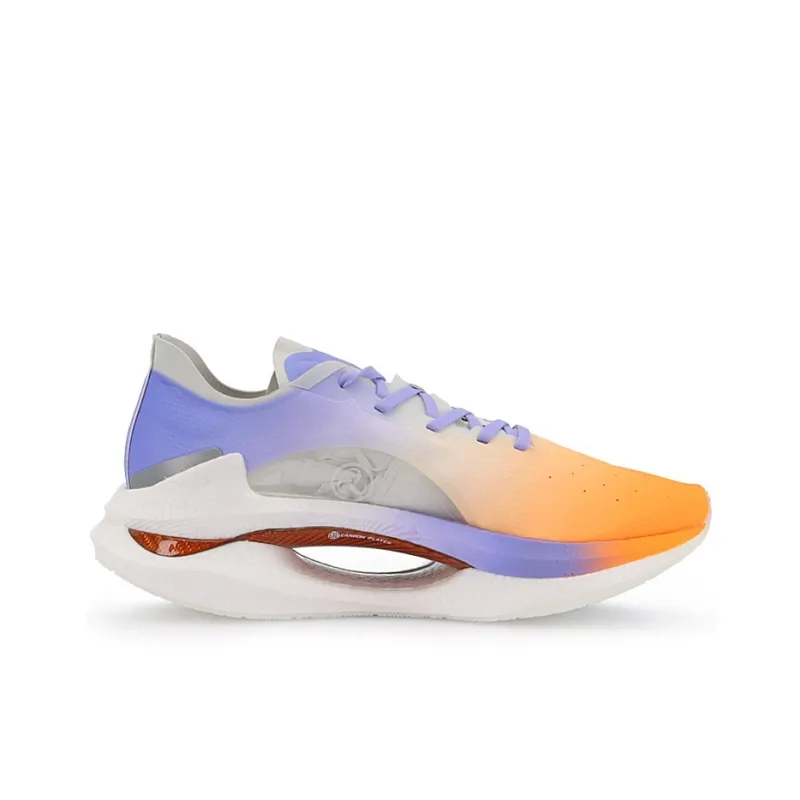 LiNing Jueying Cushioned Anti Slip Wear Resistant Breathable Lightweight Low Top Running Shoes Blue Orange-1