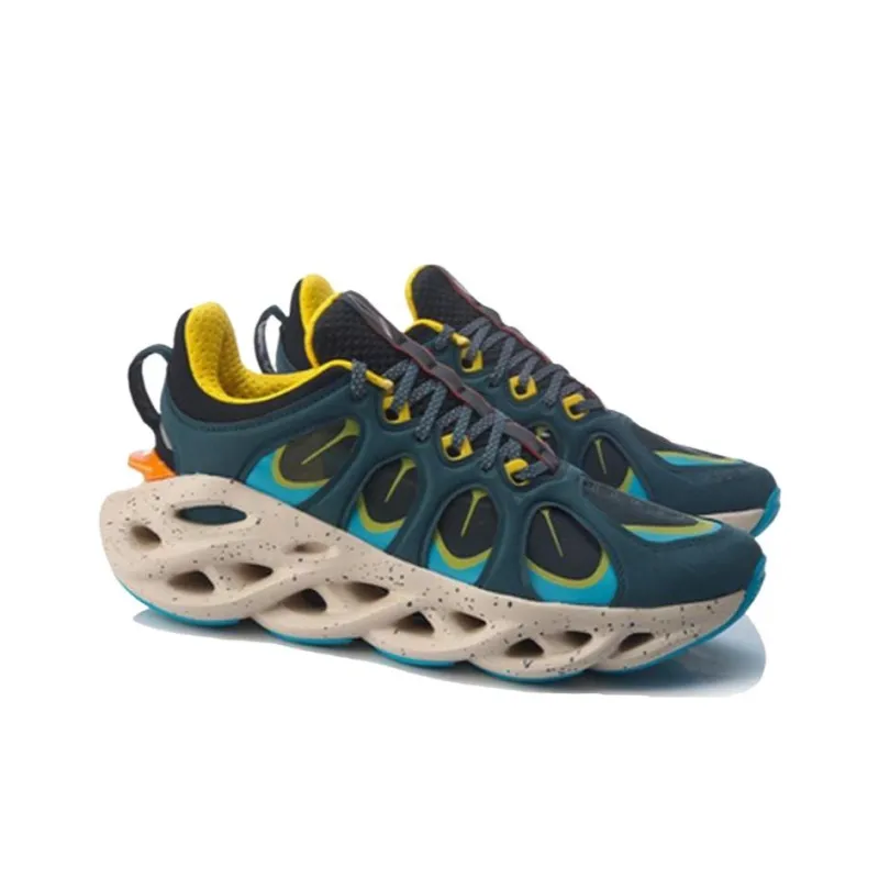 LiNing Arc ACE Men's NYFW Cushion Running Shoes - Blue/Orange/Yellow-3