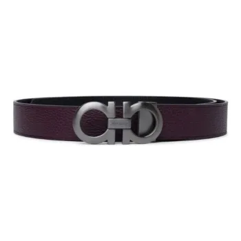 Ferragamo Logo Plaque Reversibile Belt