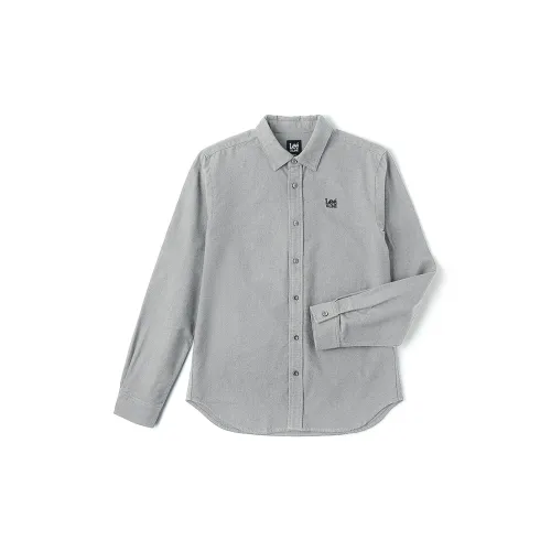 Lee Shirts Men Gray