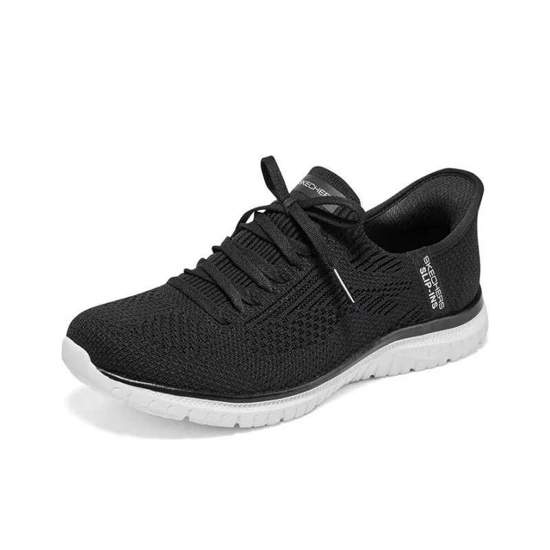 Skechers Slip Ins Breathable Low Top Casual Shoes Women's Black-2
