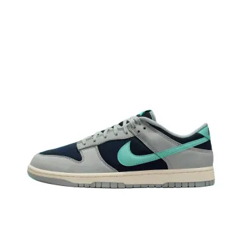 Nike Dunk Anti Slip Wear Resistant Low Top Skateboard Shoes Unisex Gray Blue