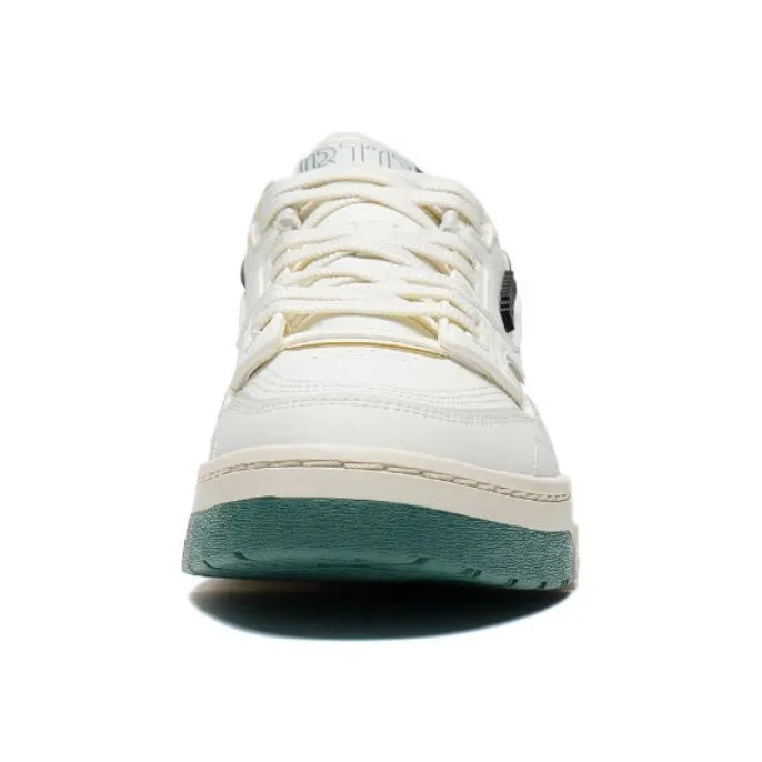LiNing 001 BTC Anti Slip Wear Resistant Low Top Skateboard Shoes Men's Beige Green-4