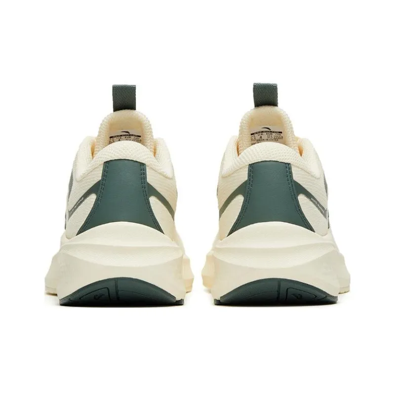 Anta Road Run Cushioning Anti Slip And Wear Resistant Low Top Running Shoes Women's White Asphalt Gray-3