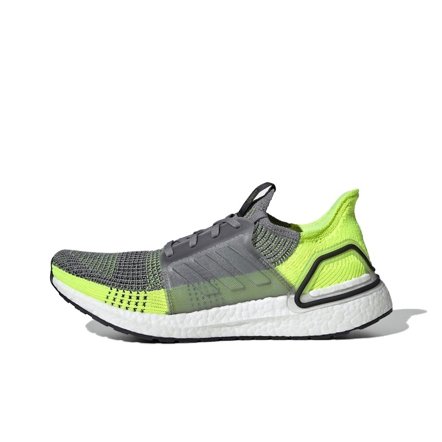 Adidas Ultra Boost 19 Grey Yellow POIZON