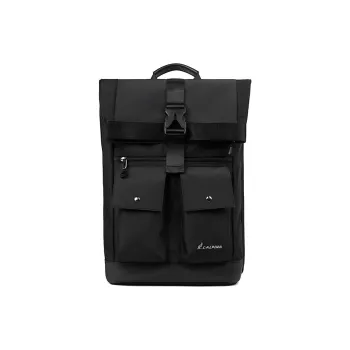 L'ALPINA Nylon Fabric Backpack Laptop Bag Backpack Regular Men's Classic Black