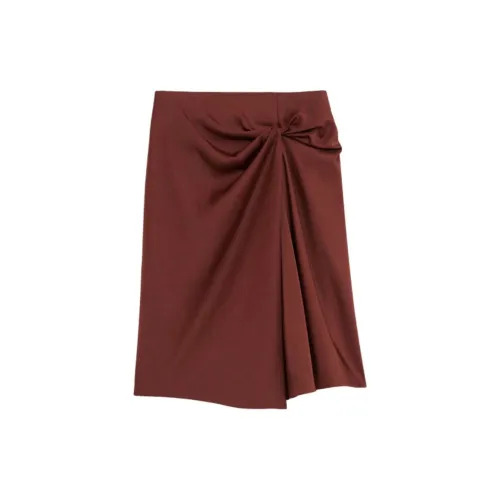 THEORY Designer Co-authored Collection Casual Long Skirts Women's Sunset Red Brown