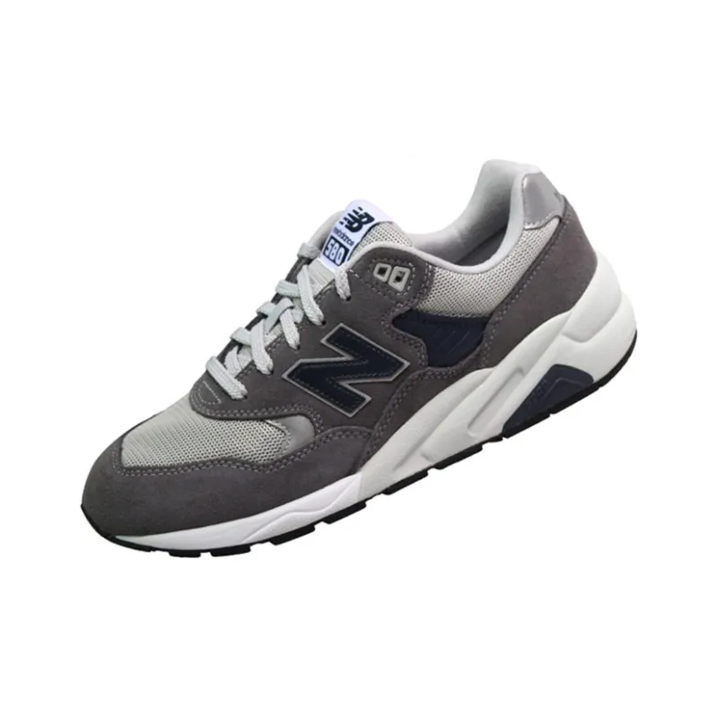 New Balance 580 Lightweight Casual Shoes/Sneakers D Wide Cement Gray-2