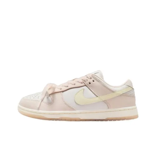 Nike Dunk Skateboard Shoes Women's Low-Top Pink/Yellow/White