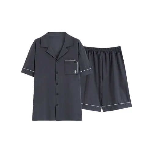 Urban Beauty Pajama Set Summer Men's Dark Gray