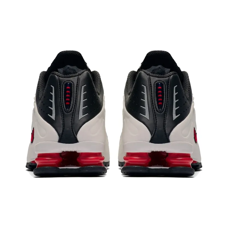 Nike Shox R4 Platinum Tint University Red Black-3