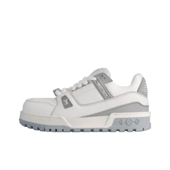LOUIS VUITTON Trainer Maxi Little Jigglypuff Low Top Skateboard Shoes Unisex White Gray