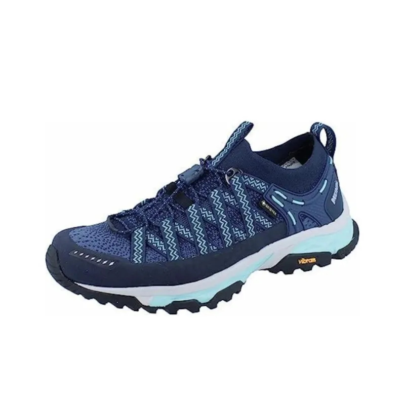 MEINDL Aruba Slip-Resistant Water-Resistant Low-Top Trekking Shoes Women's Blue Black-2