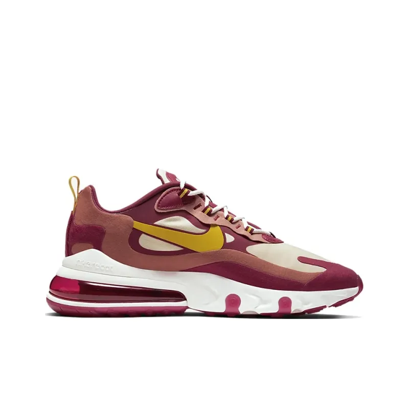 Nike Air Max 270 React Noble Red Team Gold-1