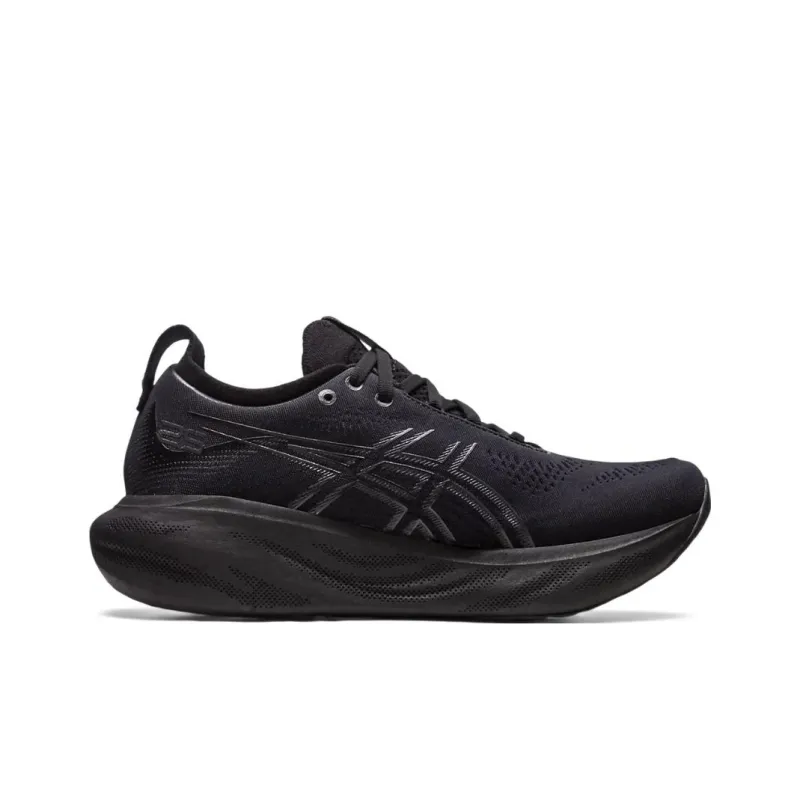 Asics Gel Nimbus 25 Black Graphite Grey Women's-1