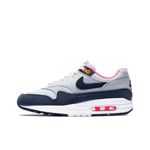 Nike Air Max 1 Pure Platinum Midnight Navy Racer Pink Women's