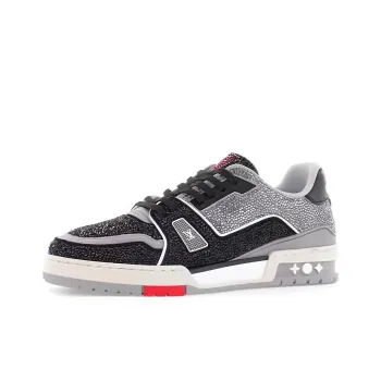 LOUIS VUITTON Trainer Sneakers 'Grey Black Crystals'