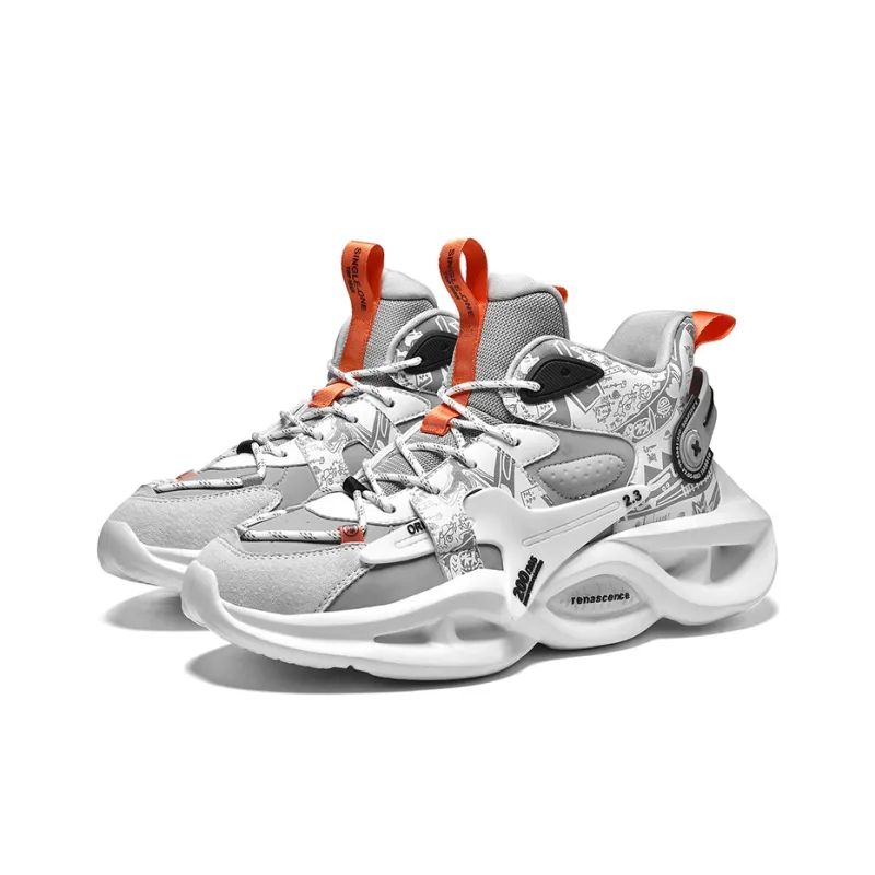 Jerden Smith Thermal Cushioning Coverage Height Increasing Breathable Waterproof Low Top Chunky Sneakers Men's-23