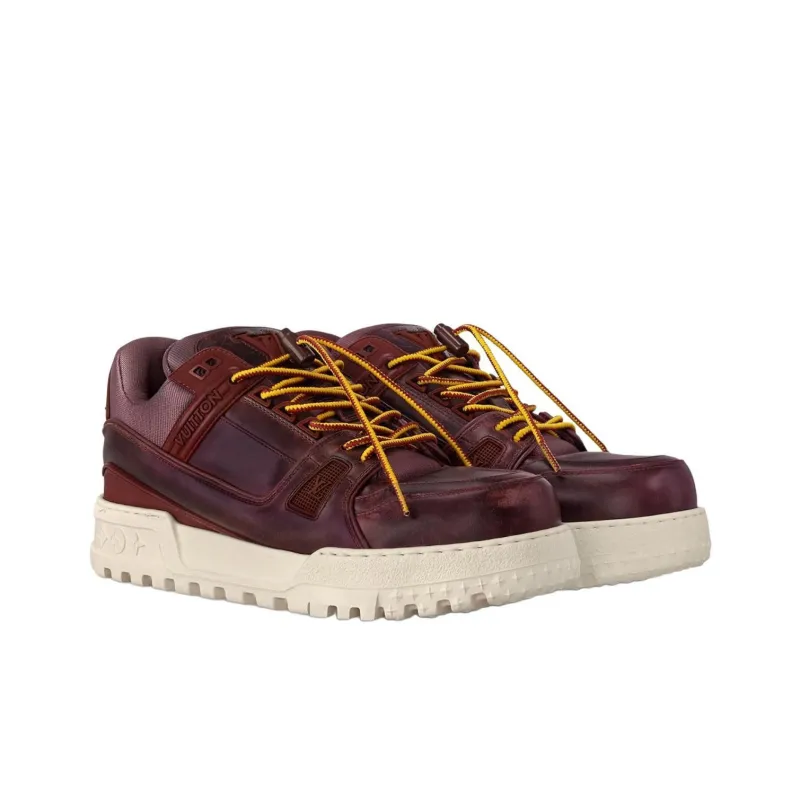 LOUIS VUITTON Trainer Maxi Low-Top Casual Shoes Men's Red-2