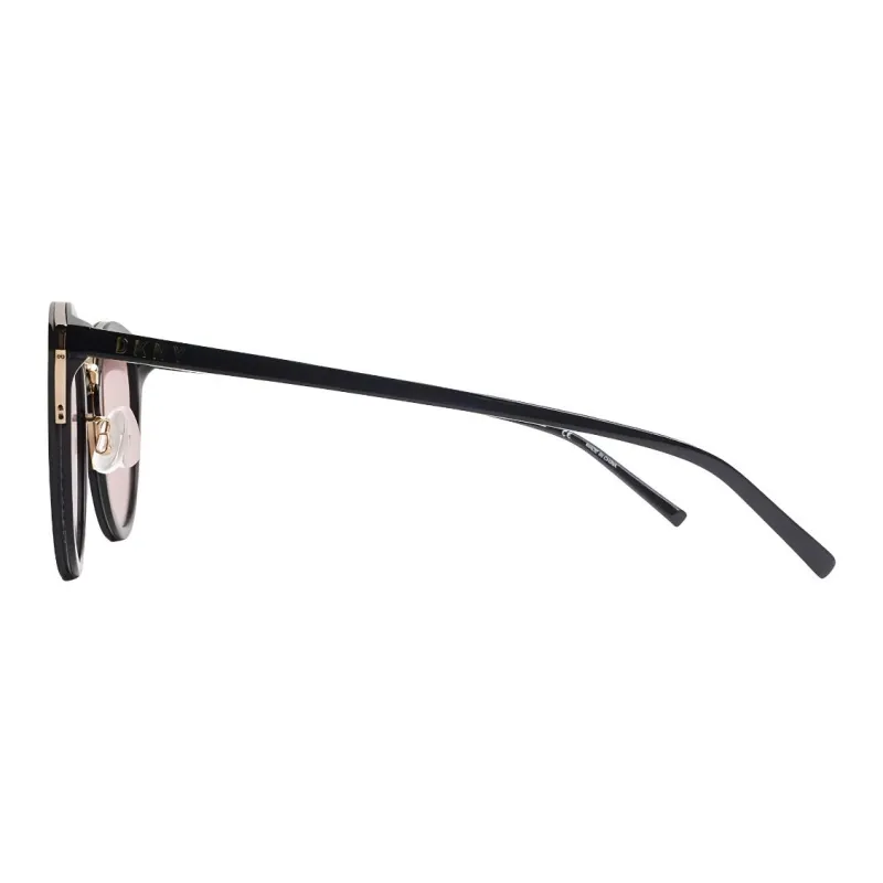 DKNY Round Sunglasses Unisex Black-2