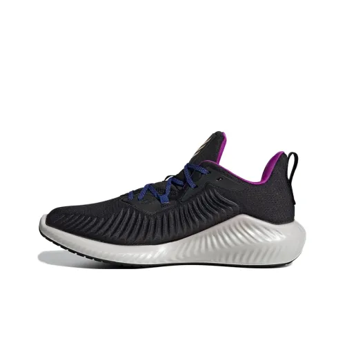 Adidas Alphabounce+ Running Shoes Men Mid-Top Black/Purple