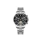 Silver Case Black Dial Steel Band-Blue Whale Box (Bracelet)