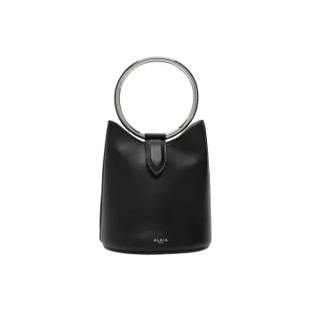 Alaia Logo Stamp Ring Mini Bag