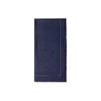 Elisabetta Franchi Jacquard Logo Lettering Square Scarf