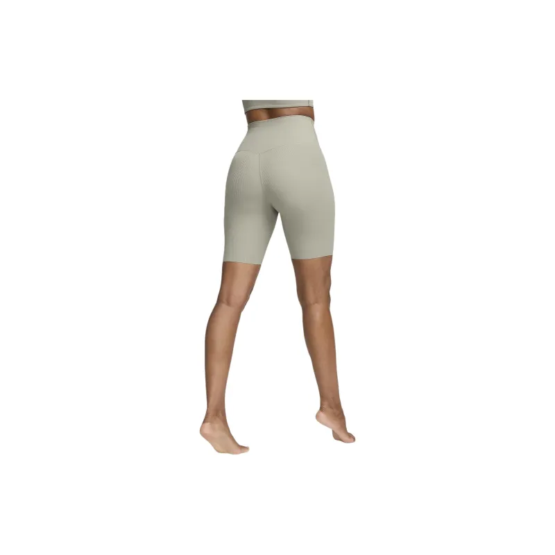 Nike Zenvy Rib Women's Gentle Support High Waisted 8' Biker Shorts-1