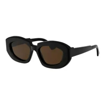 KUBORAUM Acetate Irregular Shape Sunglasses Women's Black