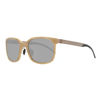 Mercedes Benz Metal Square Sunglasses Men's Brown