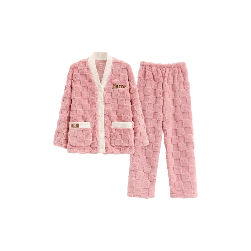 FENTENGCARE Pajama Set Women's Light Pink-0