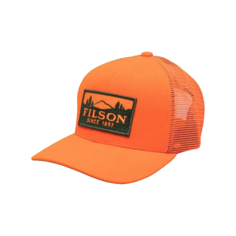 Filson Cotton Baseball Caps Unisex Orange-0