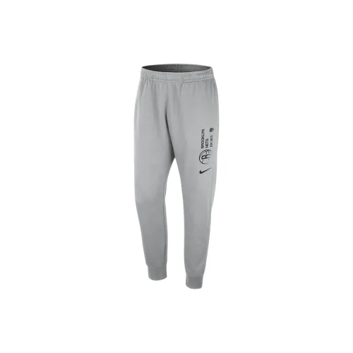 Nike Brooklyn Nets Knitted Sweatpants Men Flat Silver