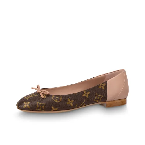 LOUIS VUITTON Chérie Ballet Dance Casual Shoes Women's Brown