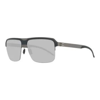 Mercedes Benz Metal Browline Sunglasses Men's Black