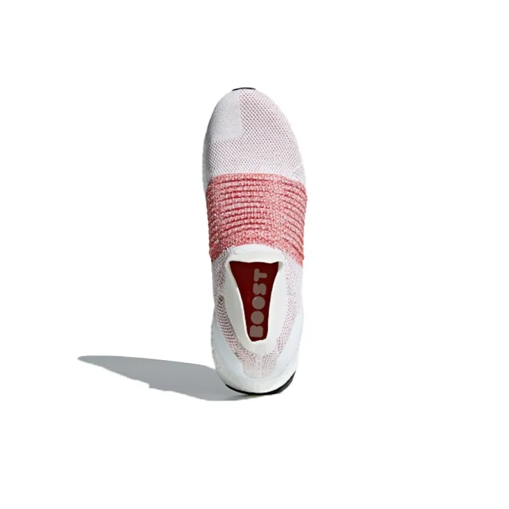 Adidas Ultra Boost Laceless White Scarlet-4