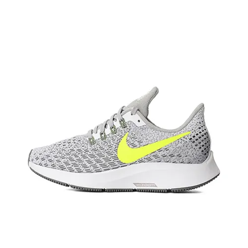 Nike Pegasus 35 Running Shoes Women's Low-Top Gray Yellow