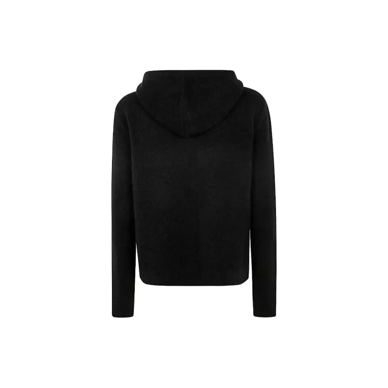 RICK OWENS Zip Up Drawstring Hooded Cardigan-1