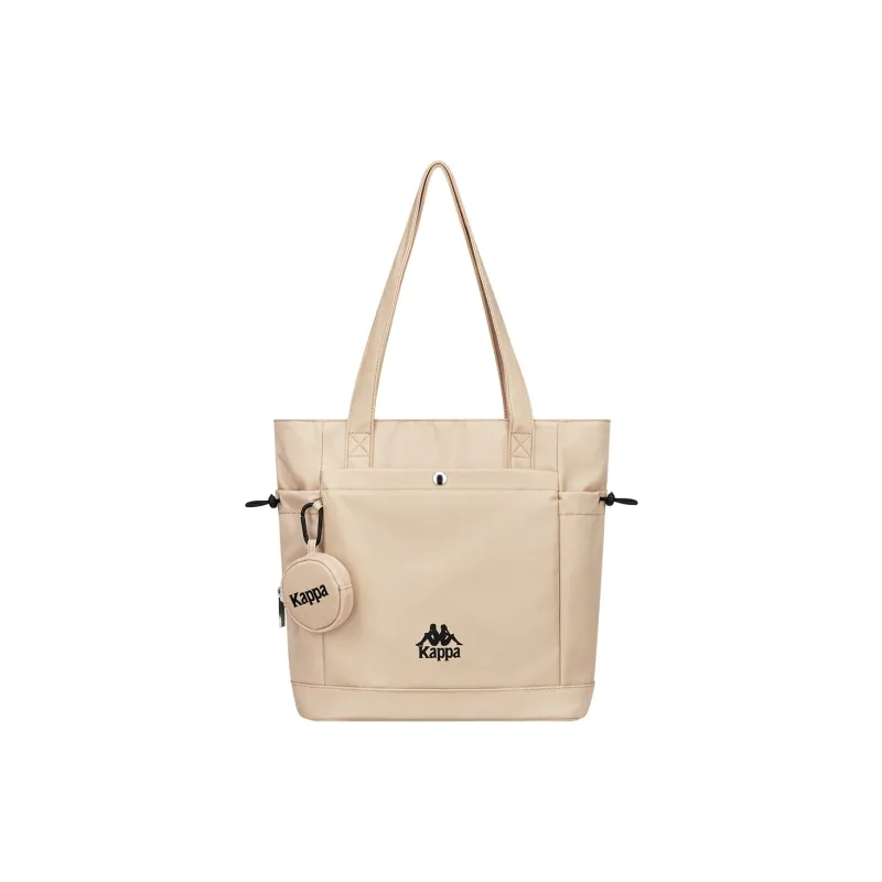 Kappa Polyamide Large Capacity Tote Shoulder Bag, Commuter Bag, Handbag Unisex Versatile Coffee-0