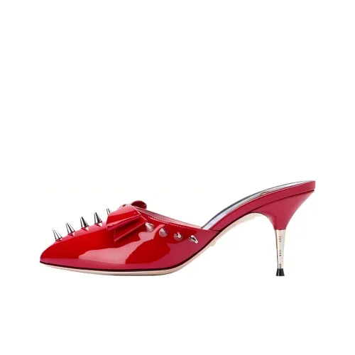 GUCCI Wrap-toe Slippers Women's Red