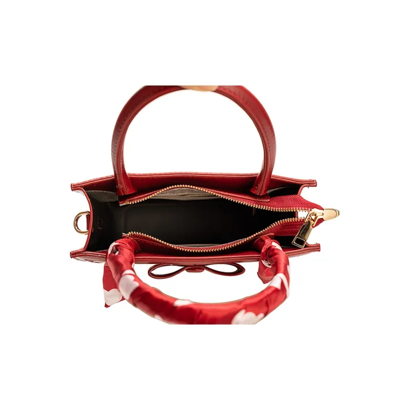 Vigno Synthetic Leather Shoulder Bag, Crossbody Bag, Handbag Regular Women's Red-4