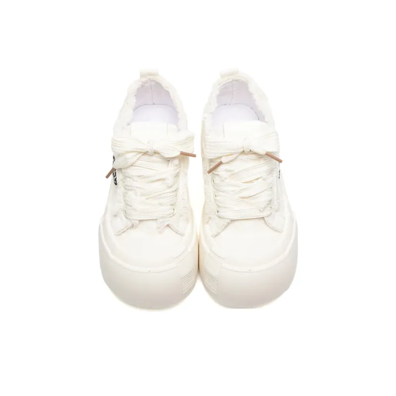 Circle Small Wear Resistant Breathable Height Increasing Coverage Low Top Casual Shoes Women's-2
