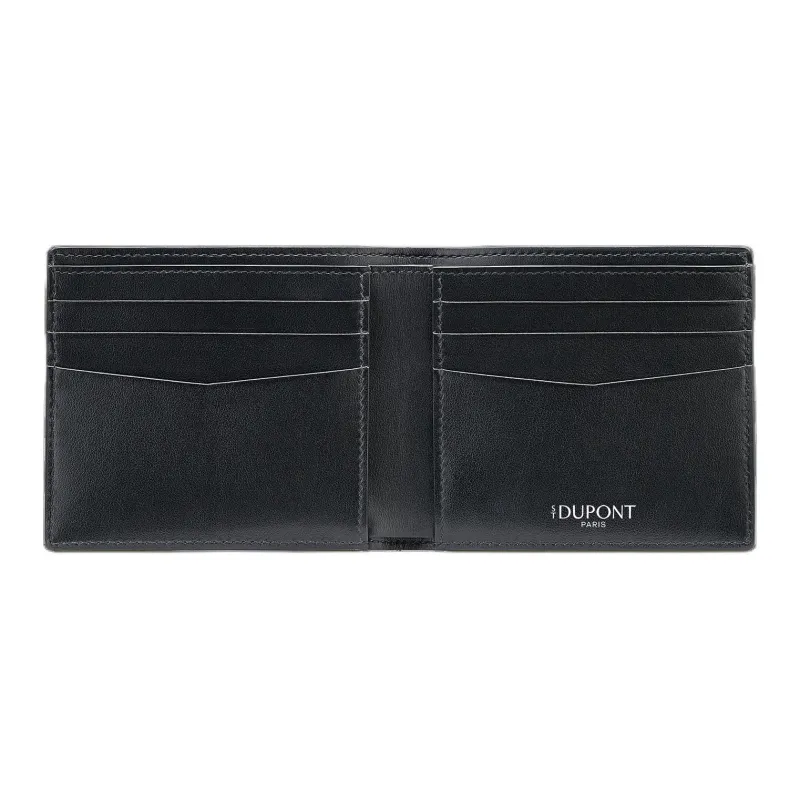 S. T.DUPONT Grain Calfskin Wallet Women's Black-1