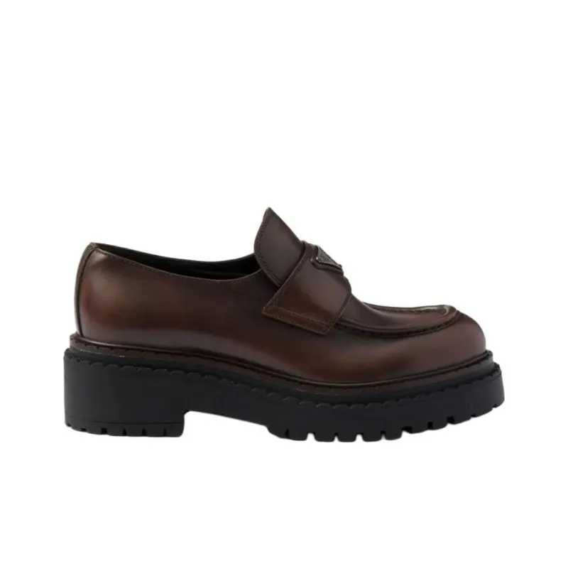 PRADA Loafers 5.5cm Women's Dark Brown-1