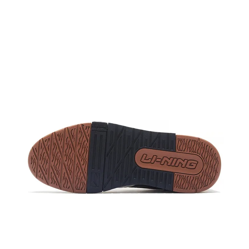 LiNing 001 BTC 001 Btc Low Top Skateboard Shoes Men's White Brown-6