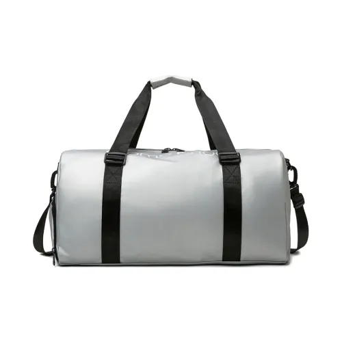 OURFUN Oxford Gym Bag Large Size Unisex Silver/Black/Burgundy/Orange/Champagne/Khaki