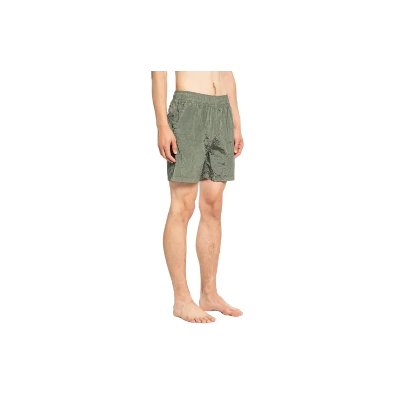STONE ISLAND Logo Patch Swim Shorts-1