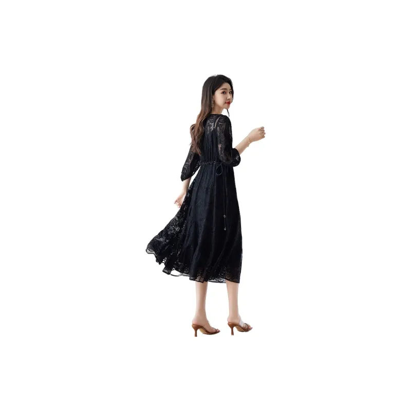To The West Long Sleeved Dresses Women's-5