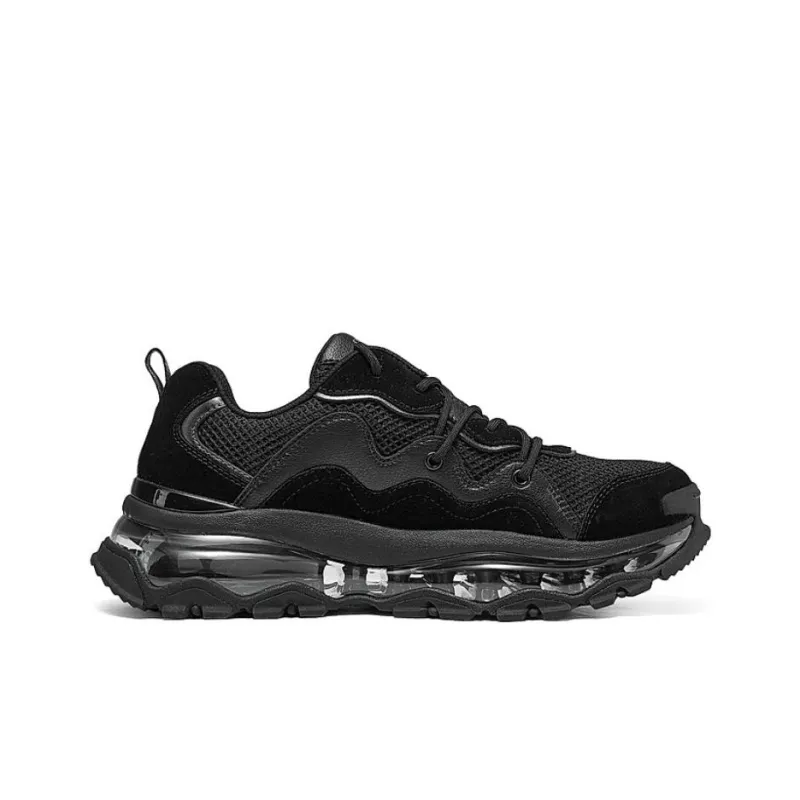 Skechers Uno Anti Slip Wear Resistant Low Top Casual Shoes Men's Black-1
